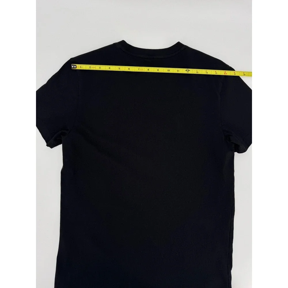 Psycho Bunny Mens Black Pima Cotton Neon Gradient Graphic Logo T-Shirt Size XS 3